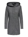 ABRIGO CON CAPUCHA ONLSEDONA LIGHT COAT OTW NOOS Dark Grey Melange