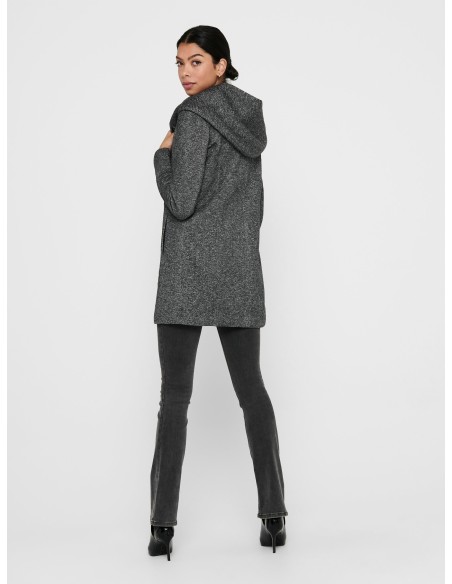 ABRIGO CON CAPUCHA ONLSEDONA LIGHT COAT OTW NOOS Dark Grey Melange