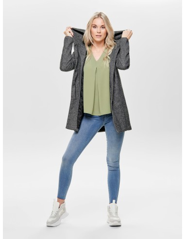 ABRIGO CON CAPUCHA ONLSEDONA LIGHT COAT OTW NOOS Dark Grey Melange