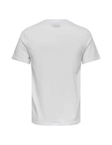 CAMISETA BÁSICA ONSMAX LIFE SS STITCH TEE NOOS White/Blanco