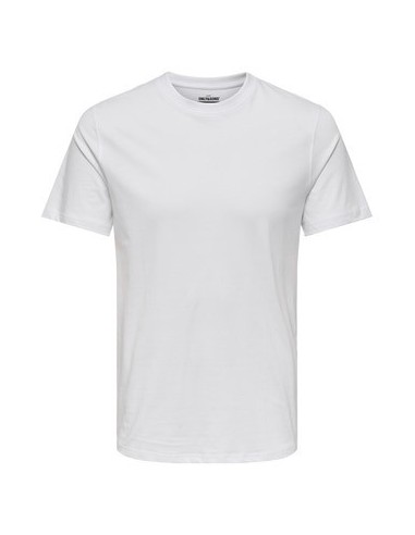 CAMISETA BÁSICA ONSMAX LIFE SS STITCH TEE NOOS White/Blanco