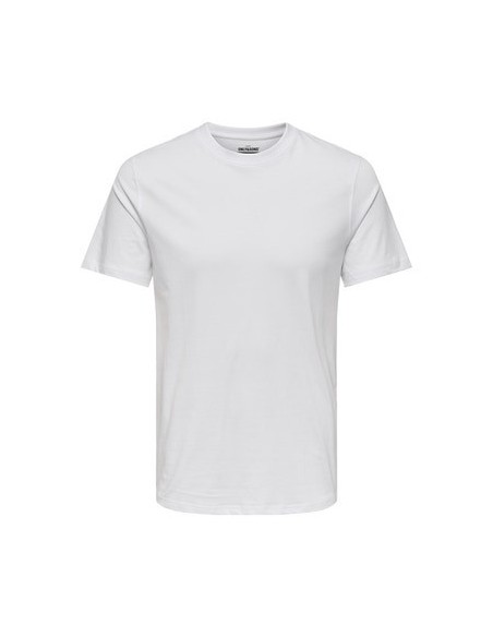 CAMISETA BÁSICA ONSMAX LIFE SS STITCH TEE NOOS White/Blanco