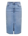 FALDA VAQUERA JDYMOON HW MIDI SLIT SKIRT MIX DNM Medium Blue Denim