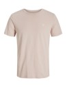 CAMISETA JJDENIM LOGO TEE SS O-NECK Moonbeam/Beige