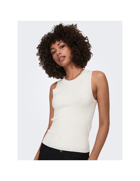 JDYAYA TANK TOP KNT NOOS Cloud Dancer/Blanco
