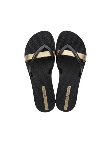 CHANCLA PLANA IPANEMA KIREI Black-Gold/Negro-Oro