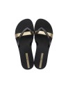 CHANCLA PLANA IPANEMA KIREI Black-Gold/Negro-Oro