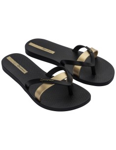 CHANCLA PLANA IPANEMA KIREI Black-Gold/Negro-Oro 2