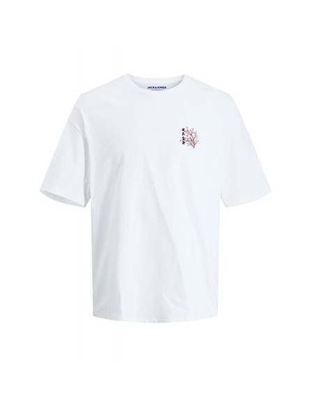 CAMISETA JORVALLEY TEE SS CREW NECK TG LN Bright White PINK FLOWERS CAMISETA JORVALLEY TEE SS CREW NECK TG LN Bright White PINK FLOWERS