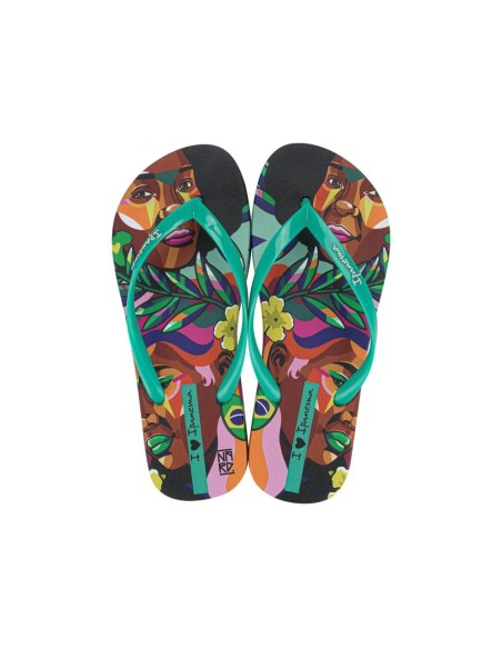 SANDALIA IPANEMA GRAFFITI IV FEM Black/Green/Red SANDALIA IPANEMA GRAFFITI IV FEM Black/Green/Red