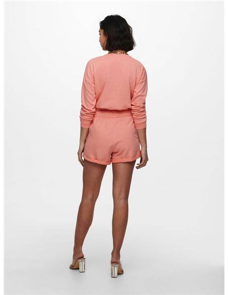 SHORTS FELPA onlELA Burnt Coral/Coral