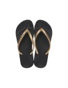 CHANCLAS IPANEMA ANATOMICA TAN FEM Black/Gold