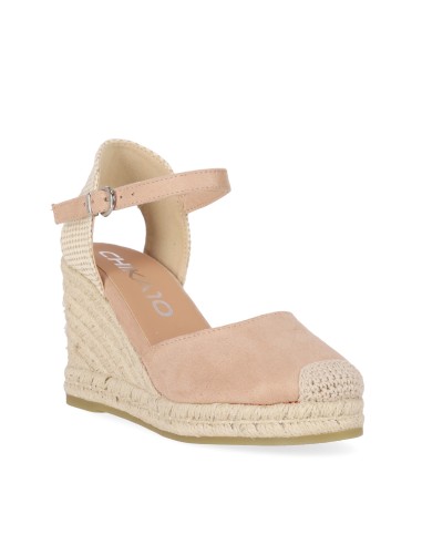 Sandalias Tejido de Mujer Chika10 Cuña alta Nude