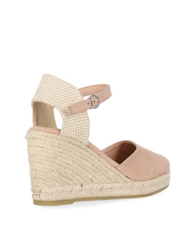 Sandalias Tejido de Mujer Chika10 Cuña alta Nude