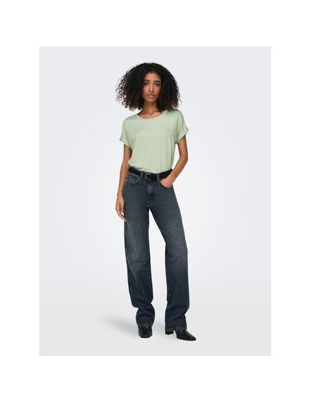 CAMISETA HOLGADA ONLMOSTER S/S O-NECK TOP NOOS JRS Laurel Green