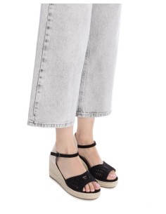SANDALIAS DE CUÑA 143975 XTI Negro 2