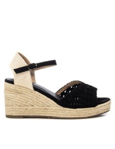 SANDALIAS DE CUÑA 143975 XTI Negro