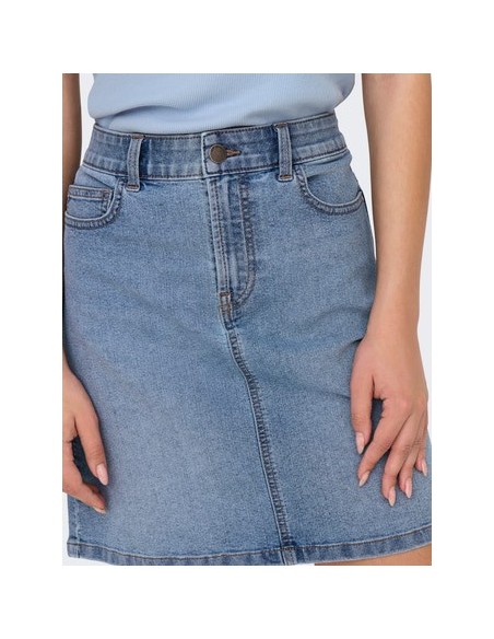 JDYMOON HW REG SKIRT DNM MIX Medium Blue Denim