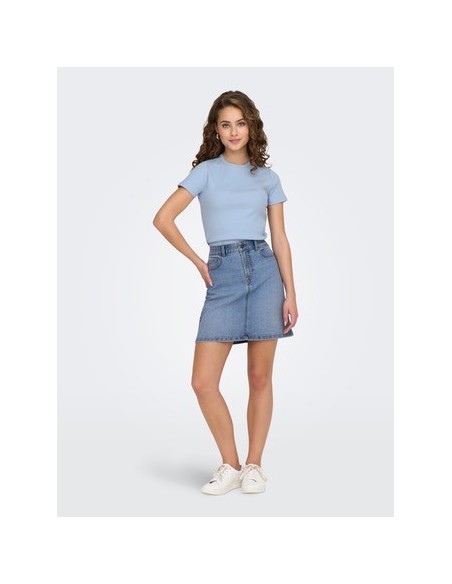 JDYMOON HW REG SKIRT DNM MIX Medium Blue Denim