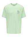 ONSMALIK ART LIFE RLX SS TEE CS Birds Egg Green Matisse Birds