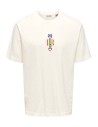 ONSMALIK ART LIFE RLX SS TEE CS Cloud Dancer ABSTRACT CLOUD