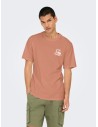 ONSMANUEL CASA LIFE REG SS DESERT TEE Cork CASA DE MEXICO