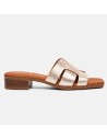 Sandalia Mujer Piel Ingrid Champán OH! MY SANDALS 5600