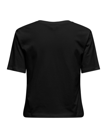 CAMISETA JDYREX S/S V NECK TOP JRS DIA Black/Negro