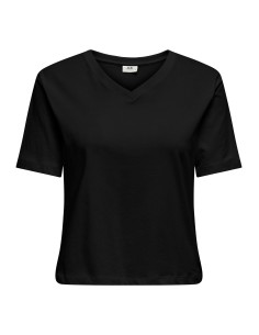 CAMISETA JDYREX S/S V NECK TOP JRS DIA Black/Negro