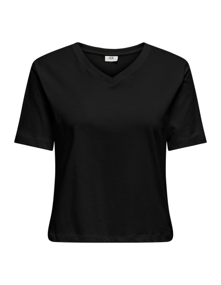 CAMISETA JDYREX S/S V NECK TOP JRS DIA Black/Negro