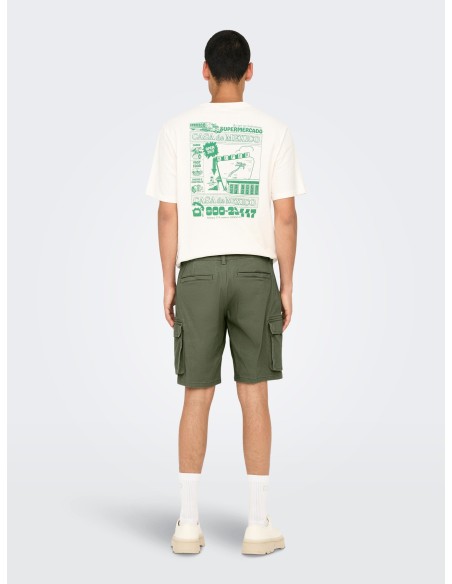 BERMUDAS ONSCAM CARGO DEEP GREEN