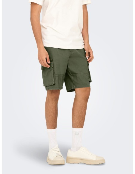 BERMUDAS ONSCAM CARGO DEEP GREEN