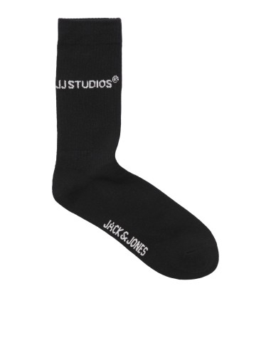 PACK E CALCETINES JACSOHO TENNIS SOCKS 3 PACK NOOS Black White - Light Grey Melange