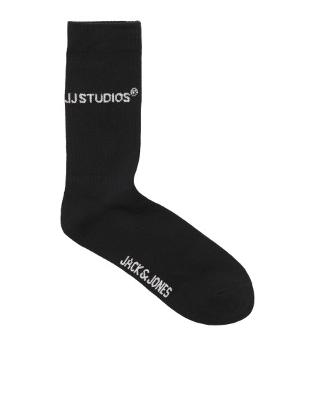 PACK E CALCETINES JACSOHO TENNIS SOCKS 3 PACK NOOS Black White - Light Grey Melange