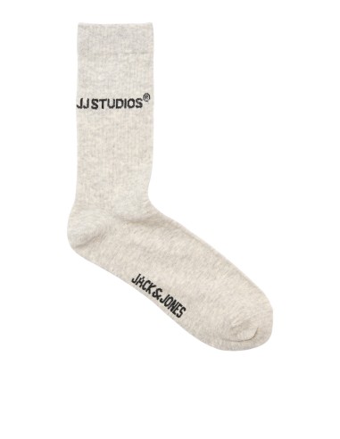 PACK E CALCETINES JACSOHO TENNIS SOCKS 3 PACK NOOS Black White - Light Grey Melange
