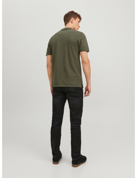 POLO JJEBASIC POLO SS NOOS Olive Night SLIM FIT