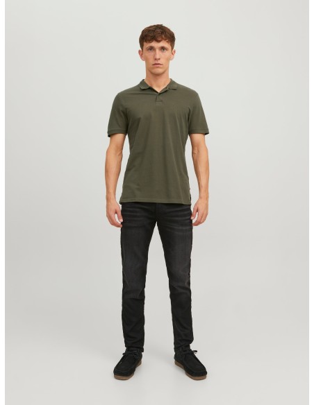 POLO JJEBASIC POLO SS NOOS Olive Night SLIM FIT