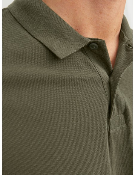 POLO JJEBASIC POLO SS NOOS Olive Night SLIM FIT