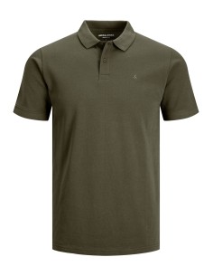 POLO JJEBASIC POLO SS NOOS Olive Night SLIM FIT