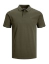 POLO JJEBASIC POLO SS NOOS Olive Night SLIM FIT