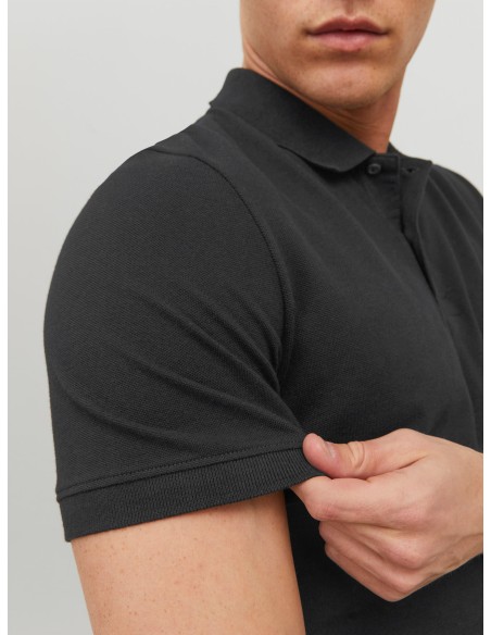 POLO JJEBASIC POLO SS NOOS Black SLIM FIT
