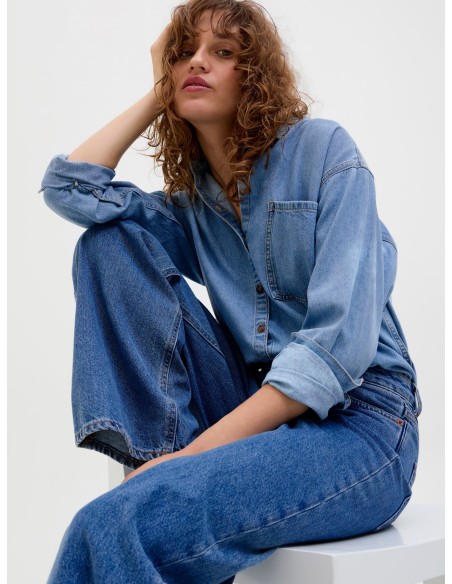 VAQUERO JXTOKYO WIDE HW MR6002 DNM NOOS Medium Blue Denim