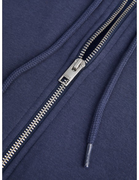 SUDADERA JXABBIE RLX LS EVERY ZIP HOOD SWT NOOS NAVY BLACK JJXX LOGO