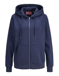 SUDADERA JXABBIE RLX LS EVERY ZIP HOOD SWT NOOS NAVY BLACK JJXX LOGO
