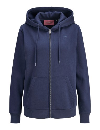 SUDADERA JXABBIE RLX LS EVERY ZIP HOOD SWT NOOS NAVY BLACK JJXX LOGO