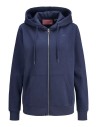 SUDADERA JXABBIE RLX LS EVERY ZIP HOOD SWT NOOS NAVY BLACK JJXX LOGO
