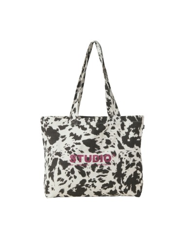 BOLSO JXBETHANY AOP TOTE BAG ACC LN Bone White w. COW AOP