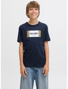 CAMISETA JJHAYATO TEE SS CREW NECK JNR Sky Captain 2