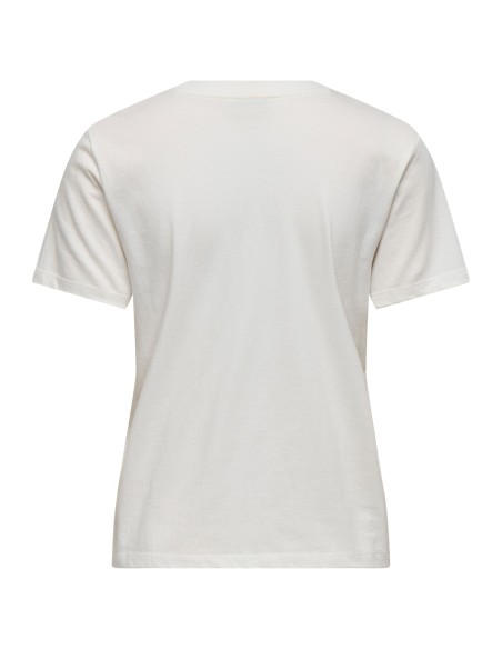 CAMISETA JDYSELMA S/S OPEN EMB TOP JRS NOOS Cloud Dancer LUCKY EMB