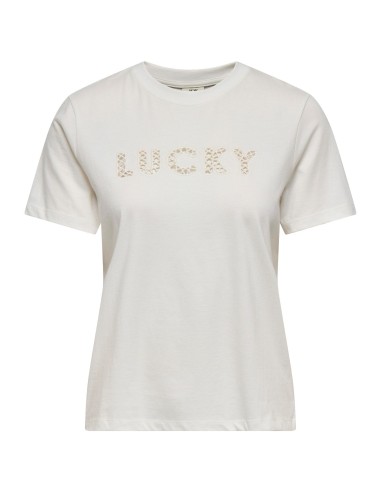 CAMISETA JDYSELMA S/S OPEN EMB TOP JRS NOOS Cloud Dancer LUCKY EMB